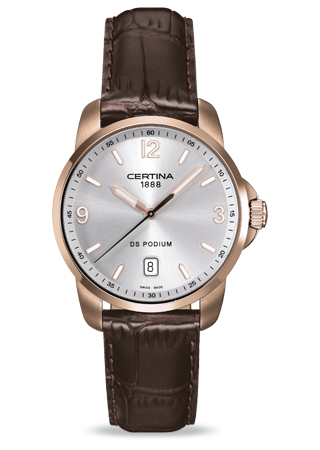 Certina DS Podium 3 Hands Gold Silver