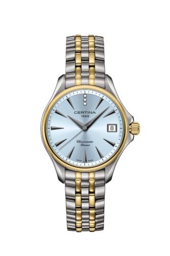 Certina DS Action Diamonds 33.8 Titanium - Yellow Gold / Ice Blue