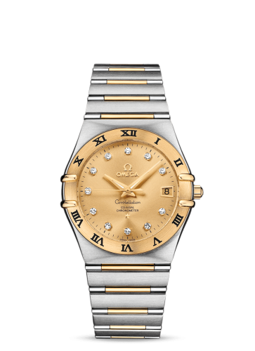 Omega Constellation Co-Axial 35.5 Stainless Steel / Yellow Gold / Champagne / 160 Years