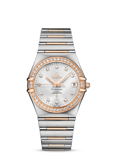 Omega Constellation Co-Axial 35.5 Red Gold / Silver / 160 Years
