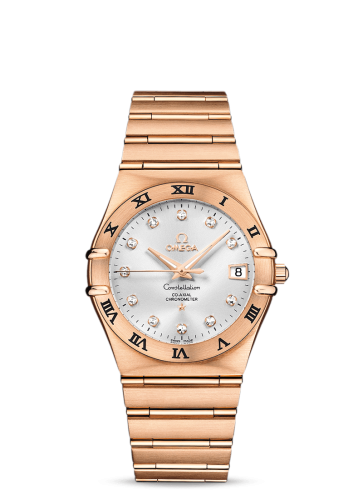 Omega Constellation Co-Axial 35.5 Red Gold / Silver / 160 Years
