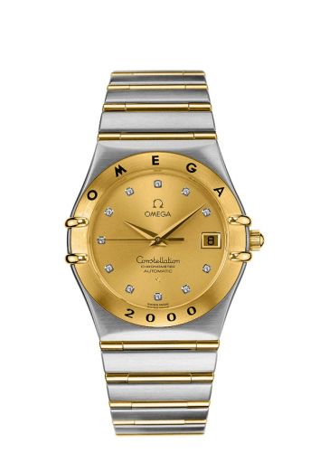 Omega Constellation 35.5 Automatic Chronometer Stainless Steel / Yellow Gold / Champagne