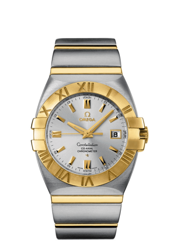 Omega Constellation Co-Axial 38 Double Eagle Stainless Steel / Yellow Gold / Silver
