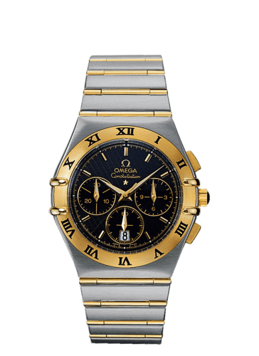 Omega Constellation Quartz 39 Chronograph Stainless Steel / Yellow Gold / Black