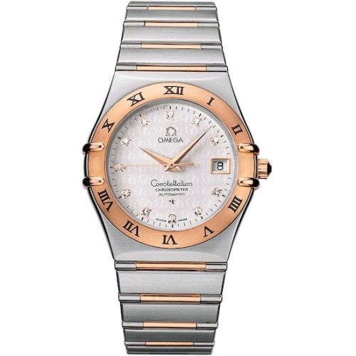 Omega Constellation Automatic 35.5 Stainless Steel - Red Gold / Silver - Diamond