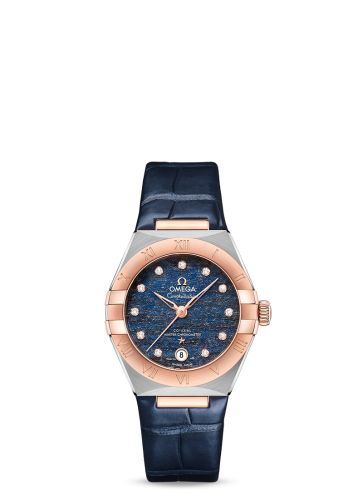Omega Constellation Manhattan 29 Co-Axial Master Chronometer Stainless Steel / Sedna Gold / Blue Aventurine