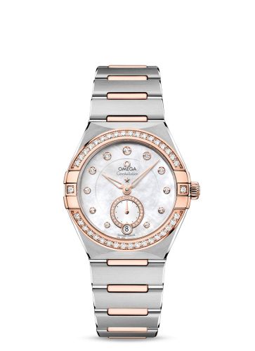 Omega Constellation Master Chronometer Small Seconds 34 Stainless Steel / Sedna Gold / Diamond / MOP / Bracelet