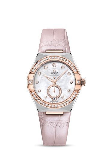 Omega Constellation Master Chronometer Small Seconds 34 Stainless Steel / Sedna Gold / Diamond / MOP