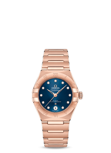Omega Constellation Manhattan 29 Co-Axial Master Chronometer Sedna Gold / Blue