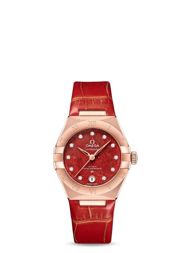 Omega Constellation Manhattan 29 Co-Axial Master Chronometer Sedna Gold / Red Aventurine