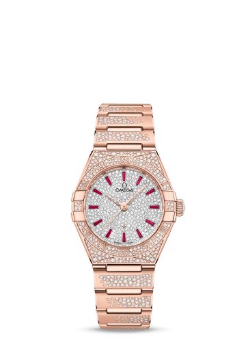 Omega Constellation Manhattan 29 Co-Axial Master Chronometer Sedna Gold / Snow / Bracelet