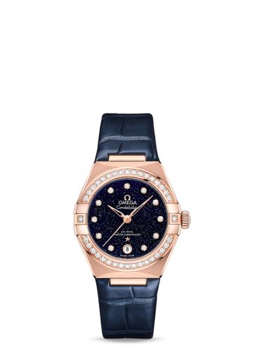 Omega Constellation Manhattan 29 Co-Axial Master Chronometer Sedna Gold / Diamond / Aventurine
