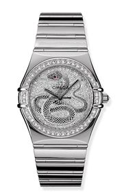 Omega Constellation Automatic 35.5 '95 White Gold / Year of the Snake