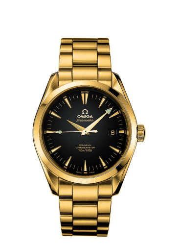 Omega Seamaster Aqua Terra 150M Co-Axial 39.2 Yellow Gold / Black / Bracelet