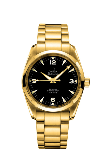 Omega Seamaster Aqua Terra 150M Co-Axial 39.2 Railmaster Yellow Gold / Bracelet / China Train