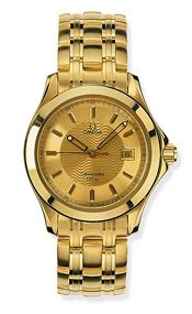 Omega Seamaster 120M Quartz 36.25 Yellow Gold / Champagne