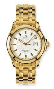 Omega Seamaster 120M Quartz 36.25 Yellow Gold / White