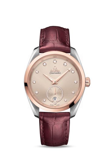 Omega Seamaster Aqua Terra 150M Master Chronometer Small Seconds 38 Stainless Steel / Sedna Gold / Sand - Diamond / Alligator