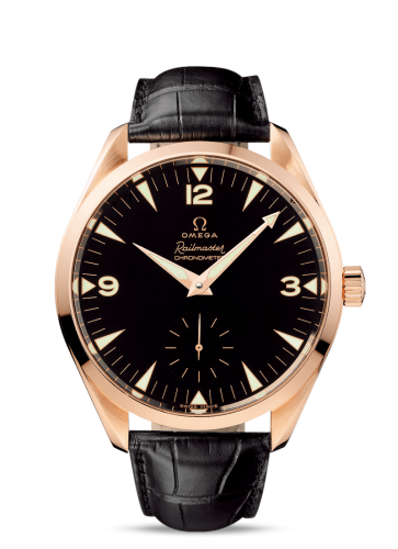 Omega Seamaster Aqua Terra 150M Hand Wound 49.2 Railmaster Red Gold / Brown Alligator