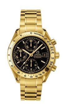 Omega Speedmaster Date 39 Yellow Gold / Black / Bracelet