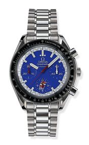 Omega Speedmaster Reduced Stainless Steel / Blue / Bracelet / Cart