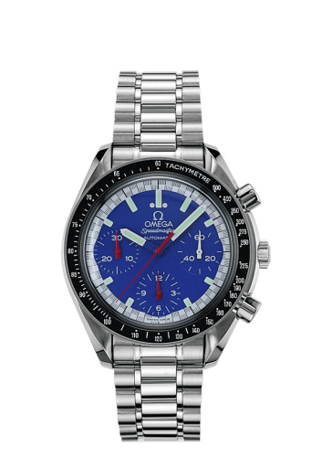 Omega Speedmaster Reduced Stainless Steel / Blue / Bracelet / Schumacher