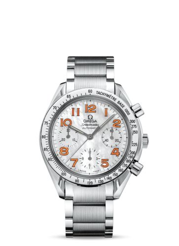 Omega Speedmaster Reduced Ladies Stainless Steel / MOP-Orange / Bracelet