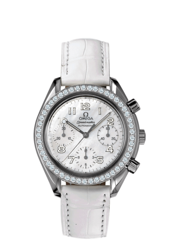Omega Speedmaster Reduced Ladies Stainless Steel / MOP / Diamond / Grey