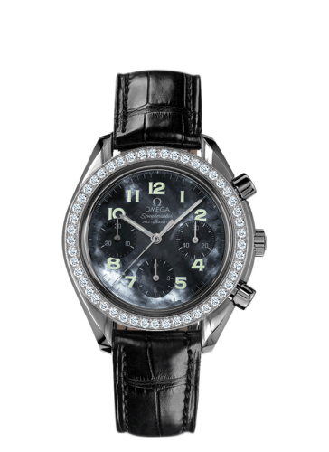 Omega Speedmaster Reduced Ladies Stainless Steel / Diamond / Blue MOP