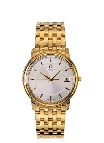 Omega De Ville Prestige Quartz 34.4 Yellow Gold / Silver / Bracelet
