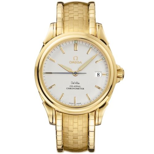 Omega De Ville Co-Axial 37.5 Yellow Gold / White / Bracelet