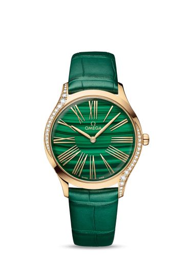 Omega De Ville Trésor 36 Moonshine Gold / Malachite