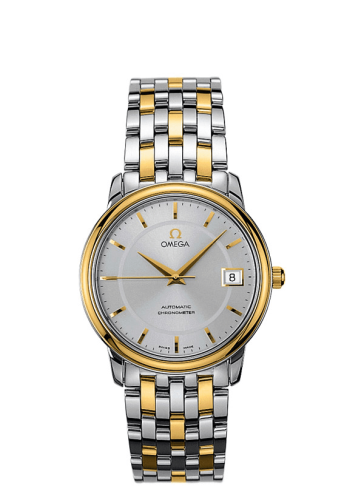 Omega De Ville Prestige Automatic 34.7 Stainless Steel / Yellow Gold / Silver / Bracelet