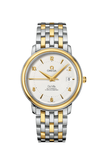 Omega De Ville Prestige Automatic 36.5 Stainless Steel / Yellow Gold / Silver / Bracelet