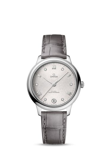 Omega De Ville Master Chronometer 34 Stainless Steel / Silver - Diamond / Bracelet