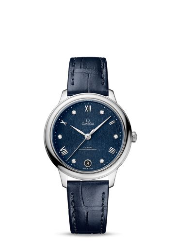 Omega De Ville Master Chronometer 34 Stainless Steel / Blue - Diamond