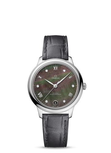 Omega De Ville Master Chronometer 34 Stainless Steel / Brown MOP - Diamond