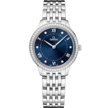 Omega De Ville Quartz 30 Stainless Steel - Diamond / Blue / Bracelet