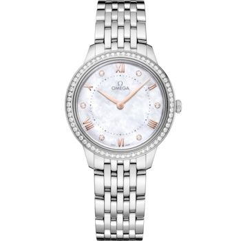 Omega De Ville Quartz 30 Stainless Steel - Diamond / MOP/ Bracelet