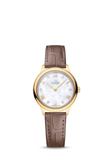 Omega De Ville Quartz 27.5 Yellow Gold / MOP - Diamond