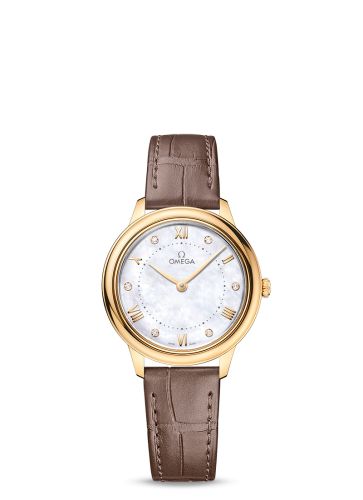 Omega De Ville Quartz 30 Yellow Gold / MOP - Diamond