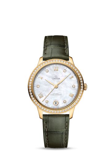 Omega De Ville Master Chronometer 34 Yellow Gold - Diamond / MOP - Diamond