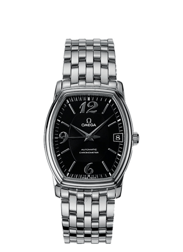 Omega De Ville Prestige Automatic 31.2 Tonneau Stainless Steel / Black / Bracelet