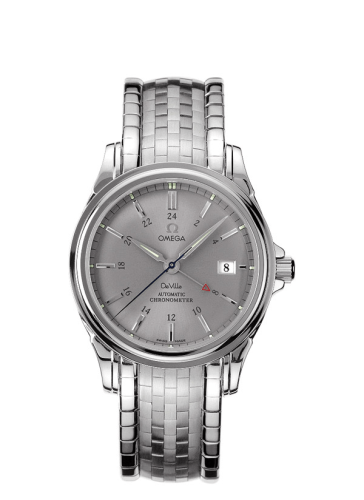Omega De Ville Co-Axial 38.7 GMT Stainless Steel / Grey / Bracelet