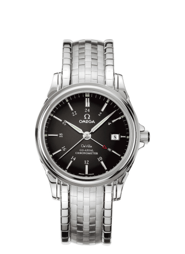 Omega De Ville Co-Axial 38.7 GMT Stainless Steel / Black / Bracelet