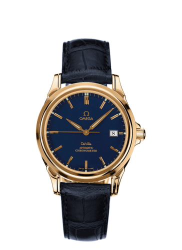 Omega De Ville Co-Axial 37.5 Yellow Gold / Blue