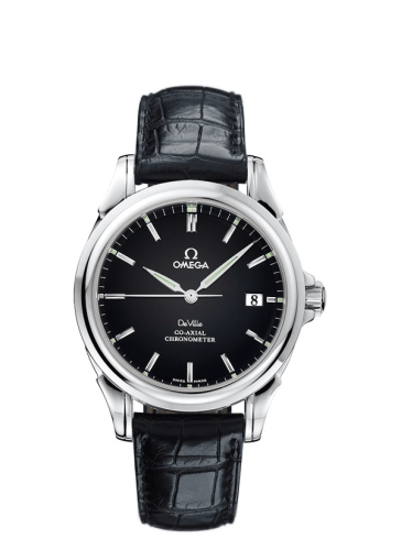 Omega De Ville Co-Axial 37.5 Stainless Steel / Black