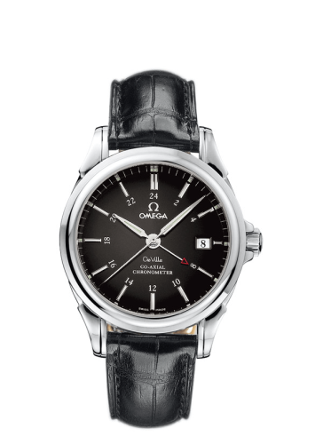 Omega De Ville Co-Axial 38.7 GMT Stainless Steel / Black
