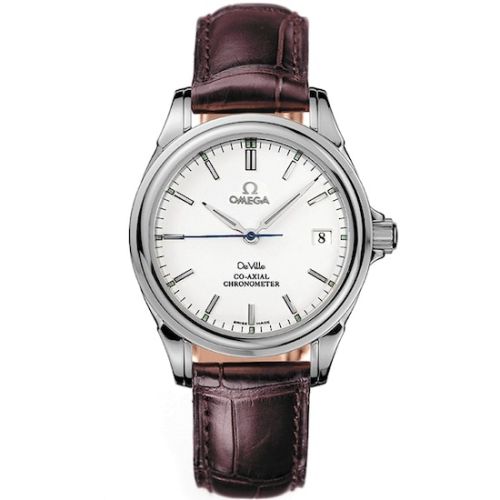 Omega De Ville Co-Axial 35 Stainless Steel / White