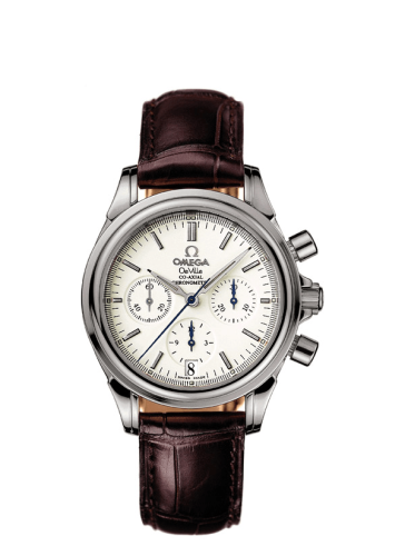 Omega De Ville Co-Axial 35 Chronograph Stainless Steel / White